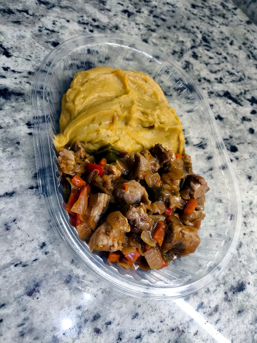 Carne con puré